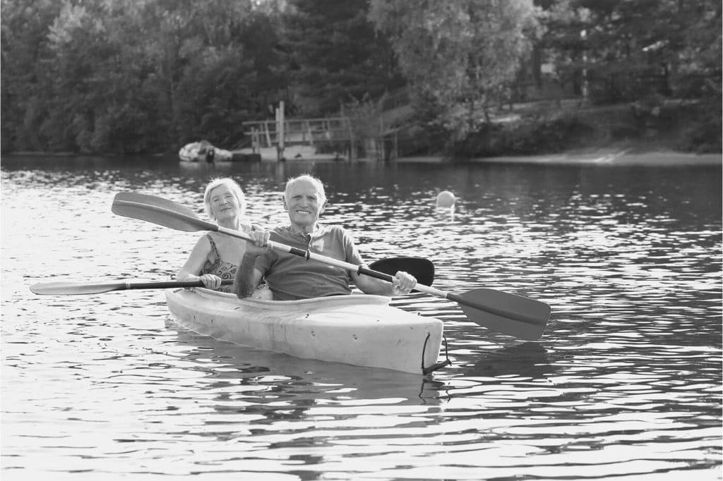 Couple in kayak