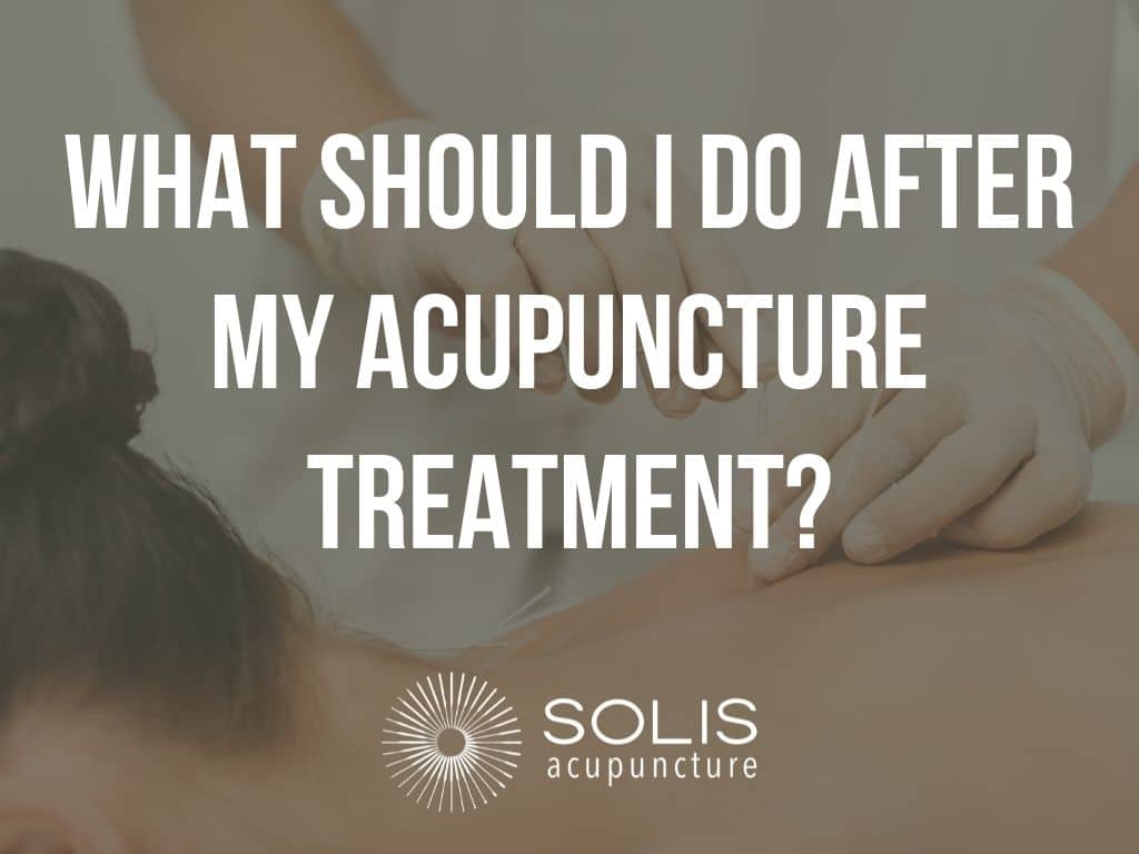 what to expect after acupuncture